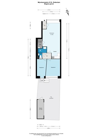 Floorplan - Mijnsherenplein 47B, 3081 CT Rotterdam